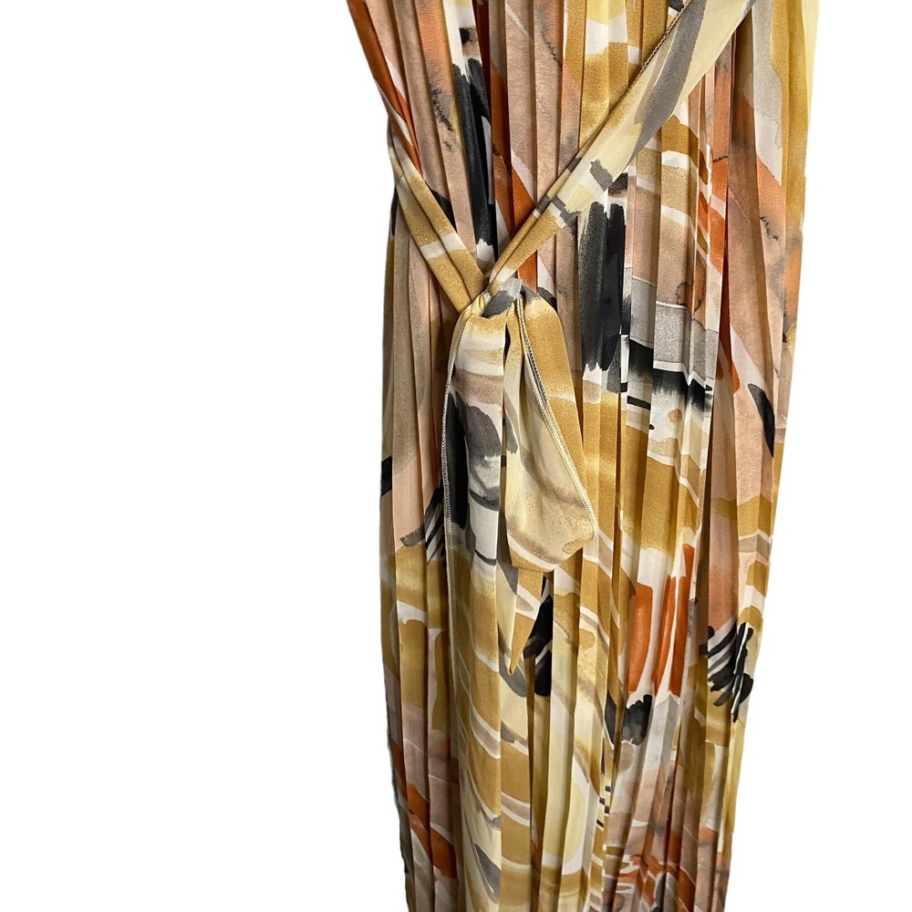 Fashion Nova Rayne Sleeveless Maxi Dress 3X Rust Abstract Print NWT Plus Size - Picture 8 of 14